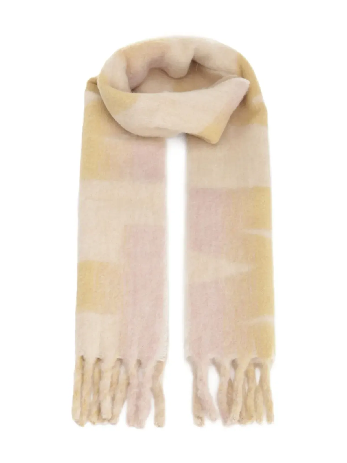 ISABEL MARANT Loliana チェック柄フリンジスカーフ - 画像1