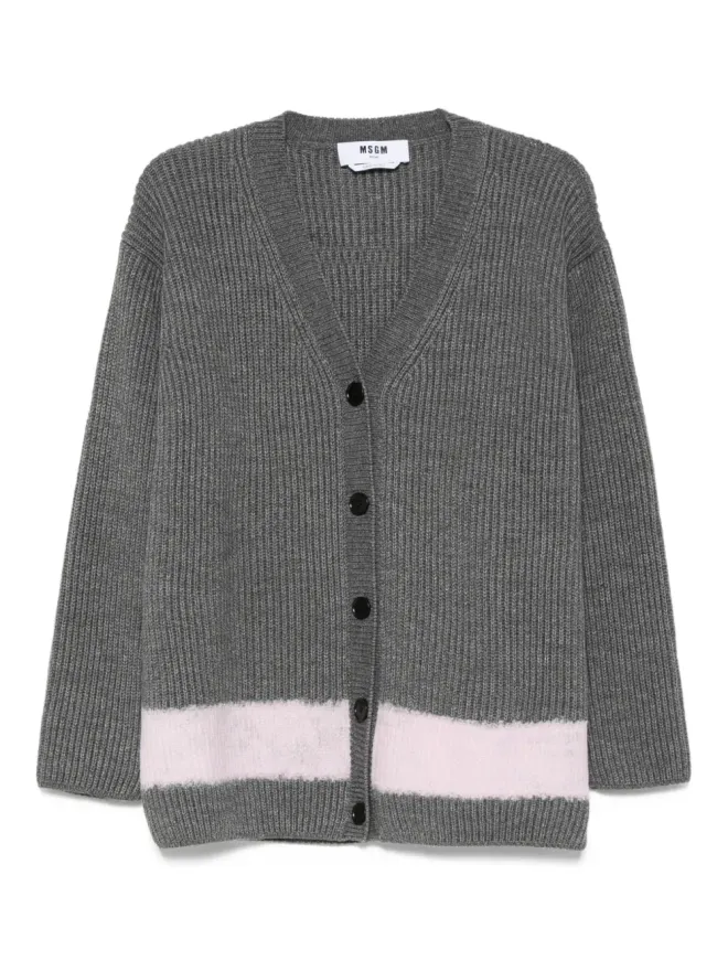 MSGM MSGM リブ編みボタンカーディガンの商品画像