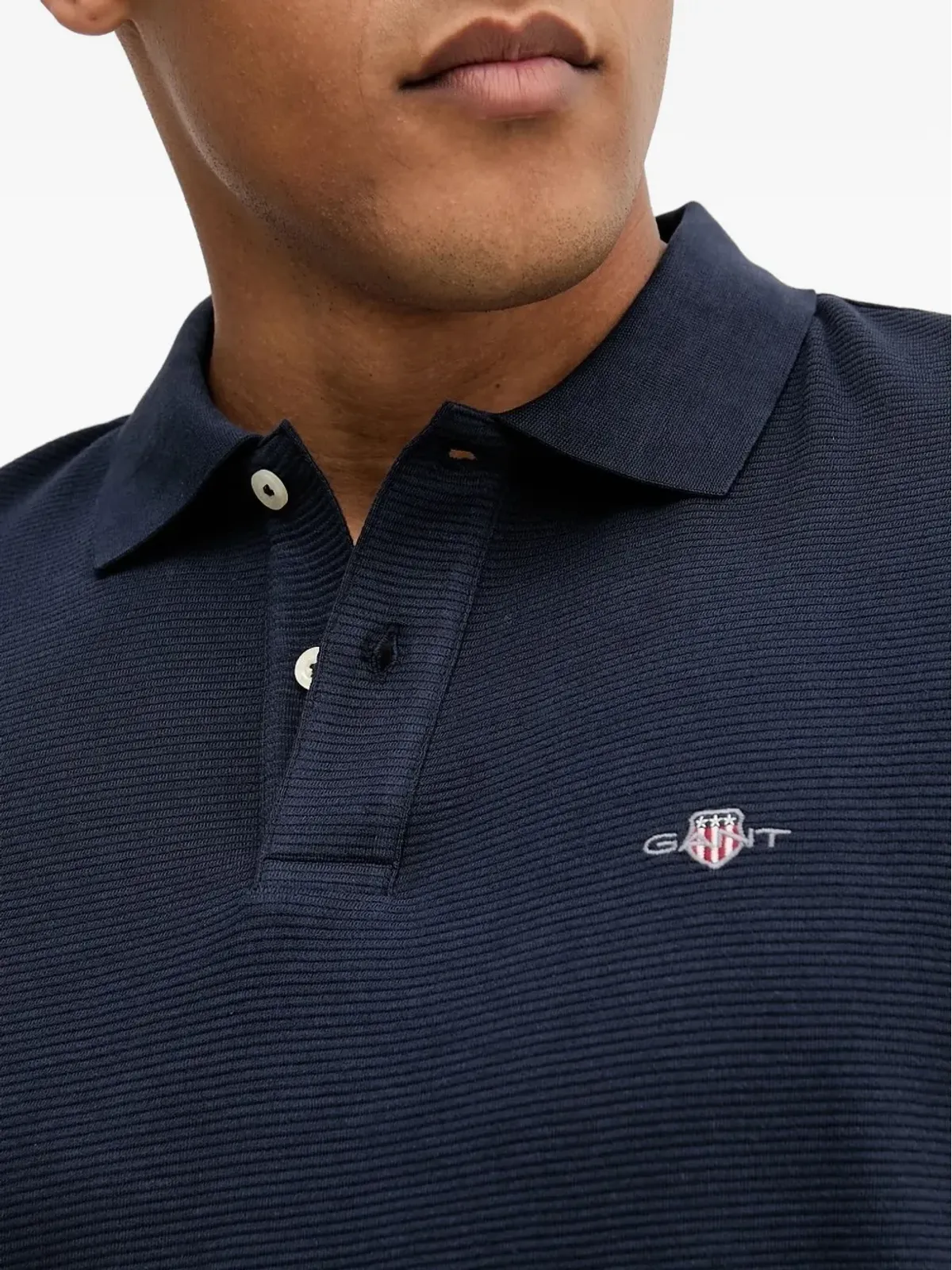 Gant ロゴ刺繍ポロシャツ - ブルー - 画像4