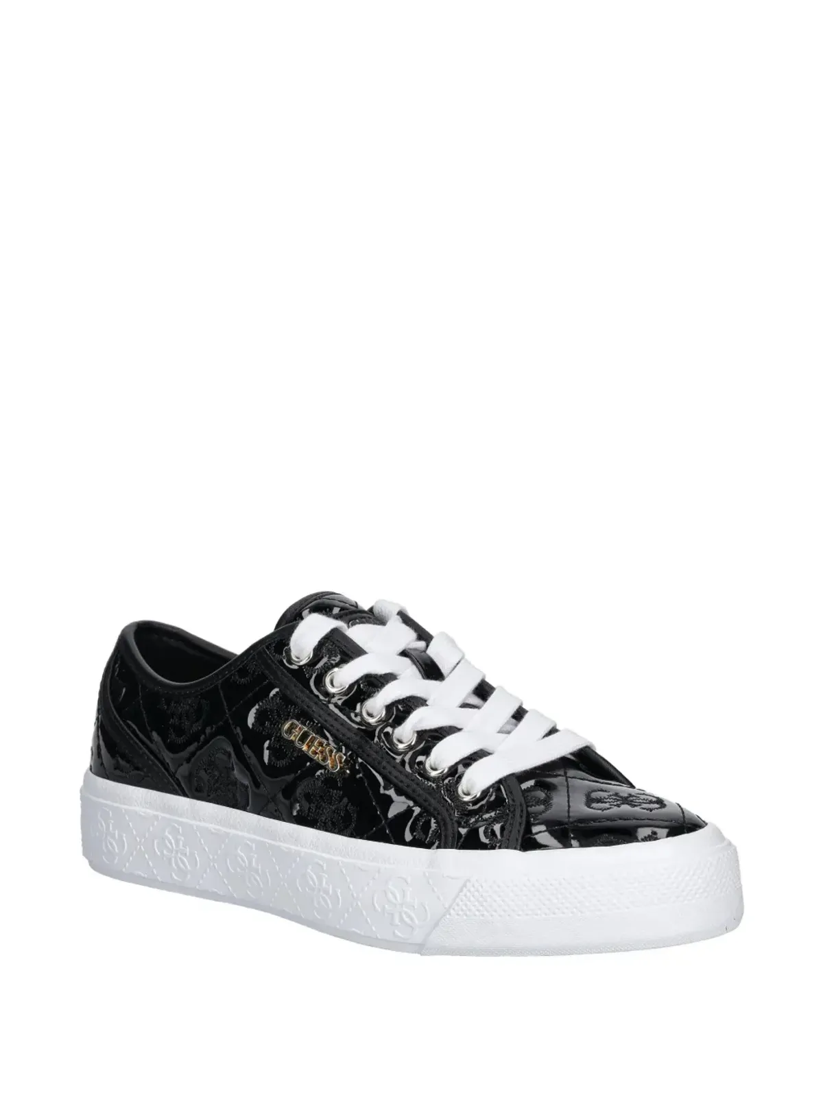 GUESS USA ロゴ入りキルテッドスニーカー - 画像2