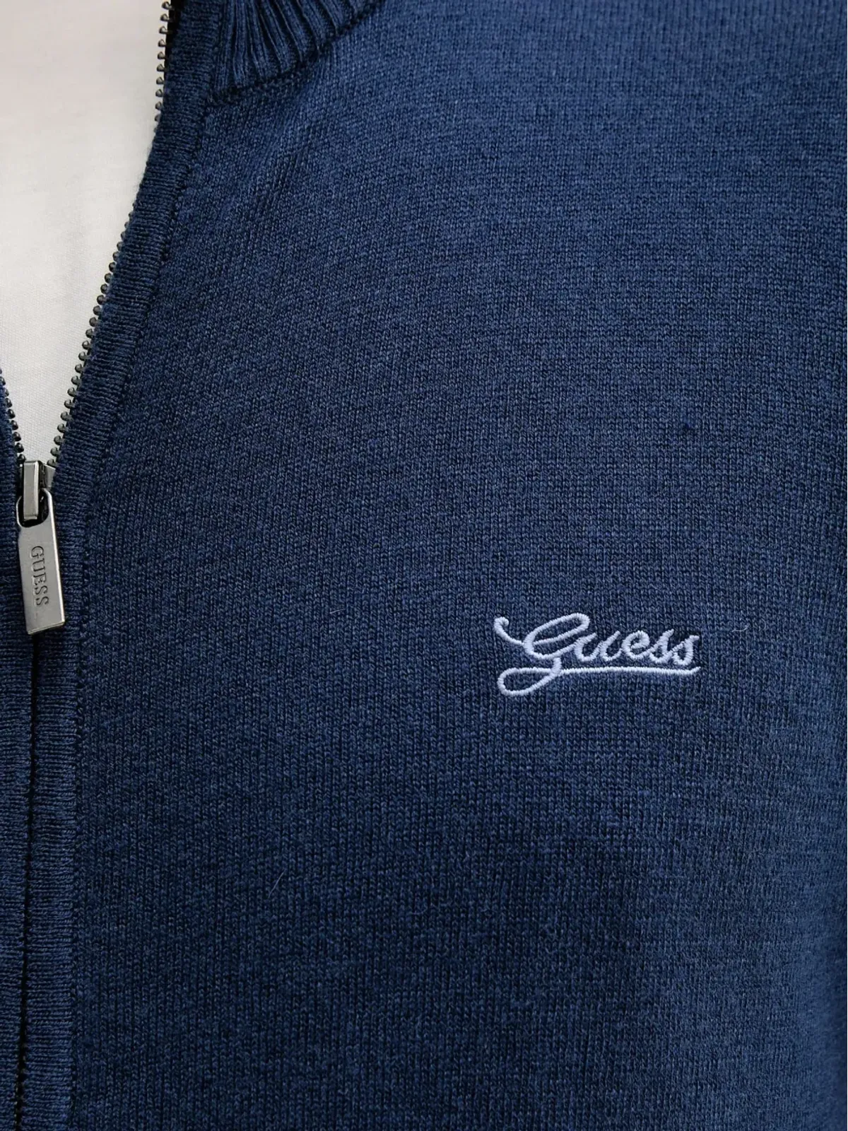 GUESS USA ロゴ刺繍カーディガン - ブルー - 画像5