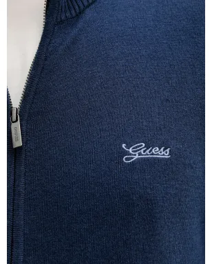 GUESS USA ロゴ刺繍カーディガン - ブルー - サムネイル5