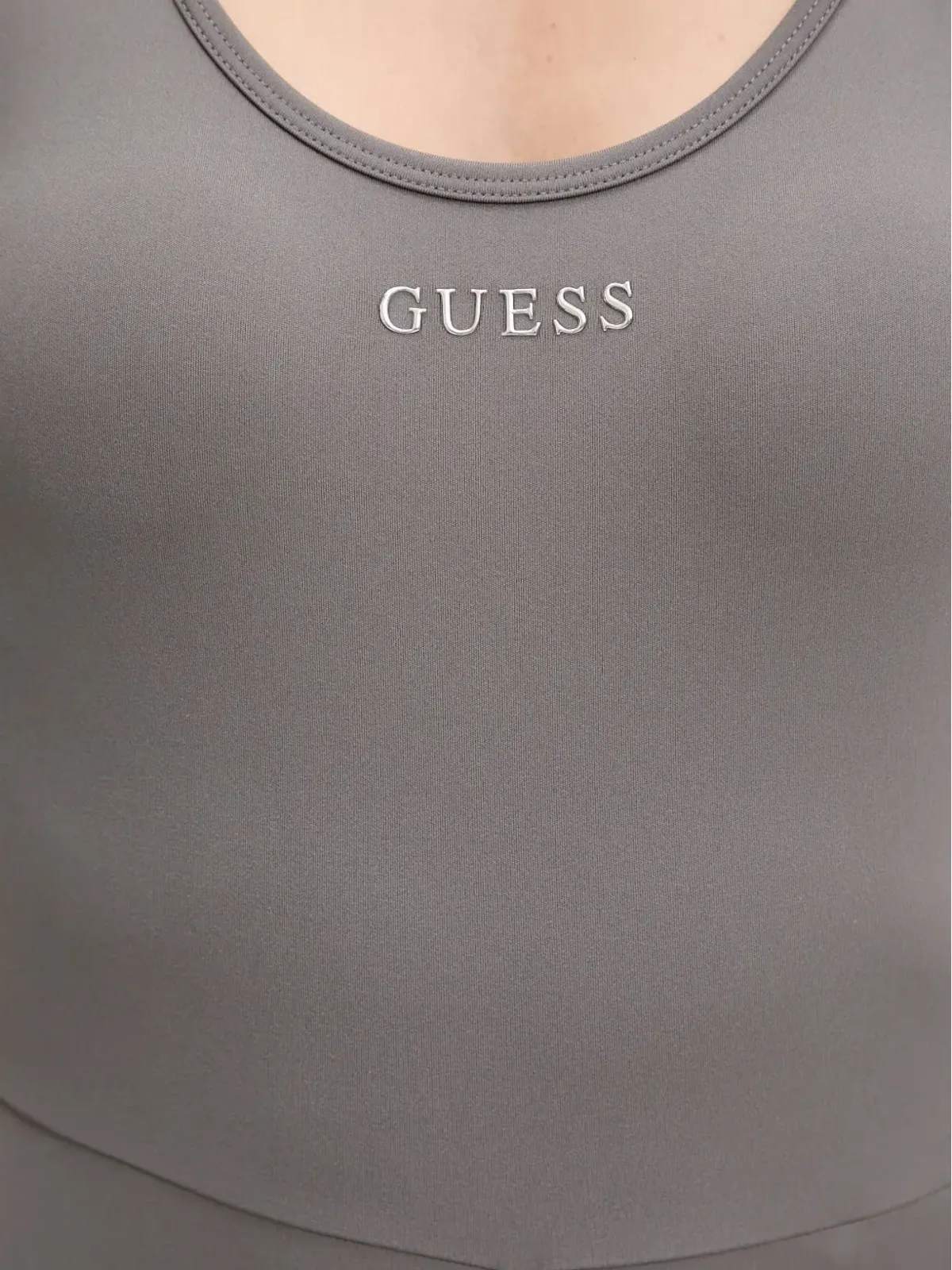 GUESS USA ロゴ刺繍ジャンプスーツ - グレー - 画像4