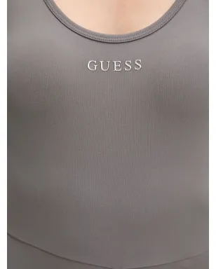 GUESS USA ロゴ刺繍ジャンプスーツ - グレー - サムネイル4