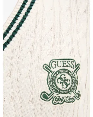 GUESS USA ケーブル編みVネックセーター - サムネイル4