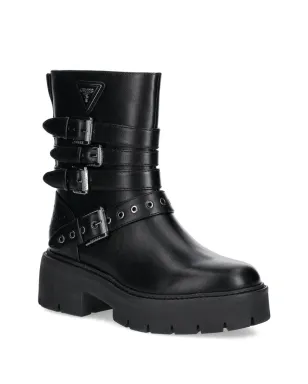 GUESS USA サルヴォ バックルディテール プラットフォームブーツ ブラック - サムネイル2