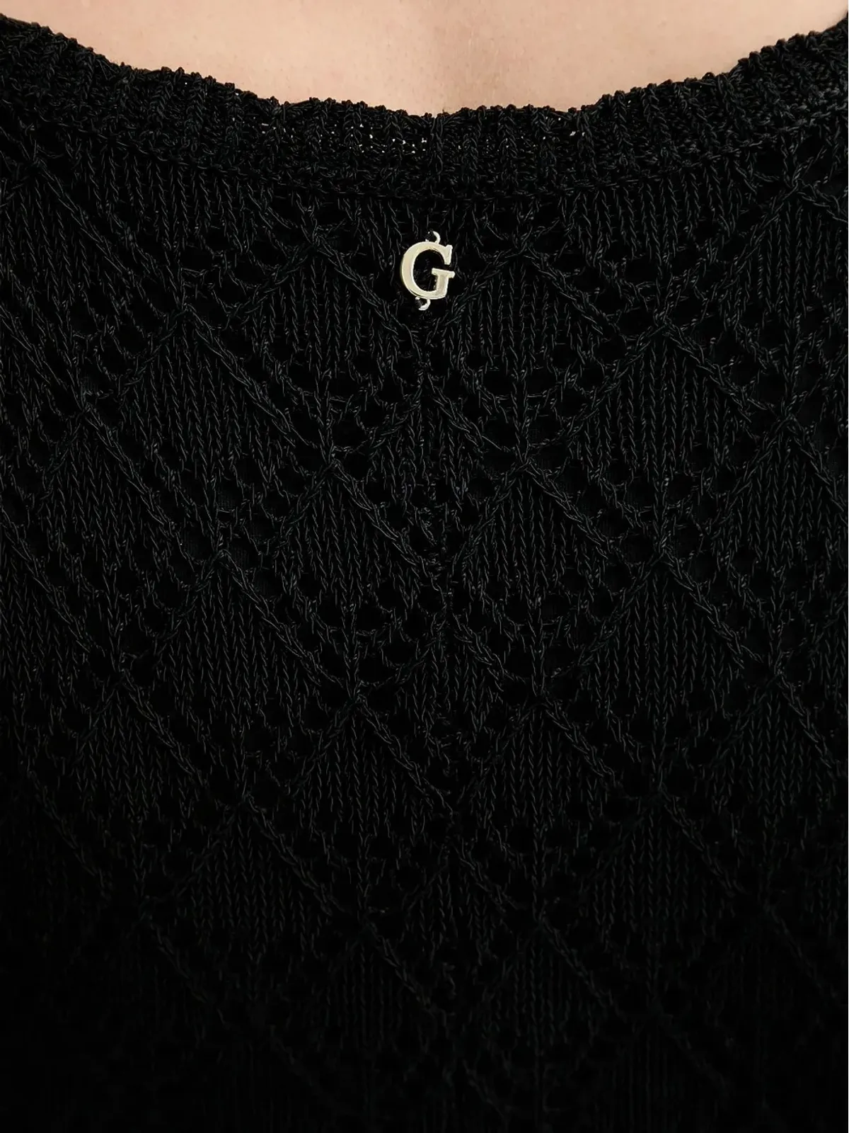 GUESS USA レースインサートミディドレス - 画像4