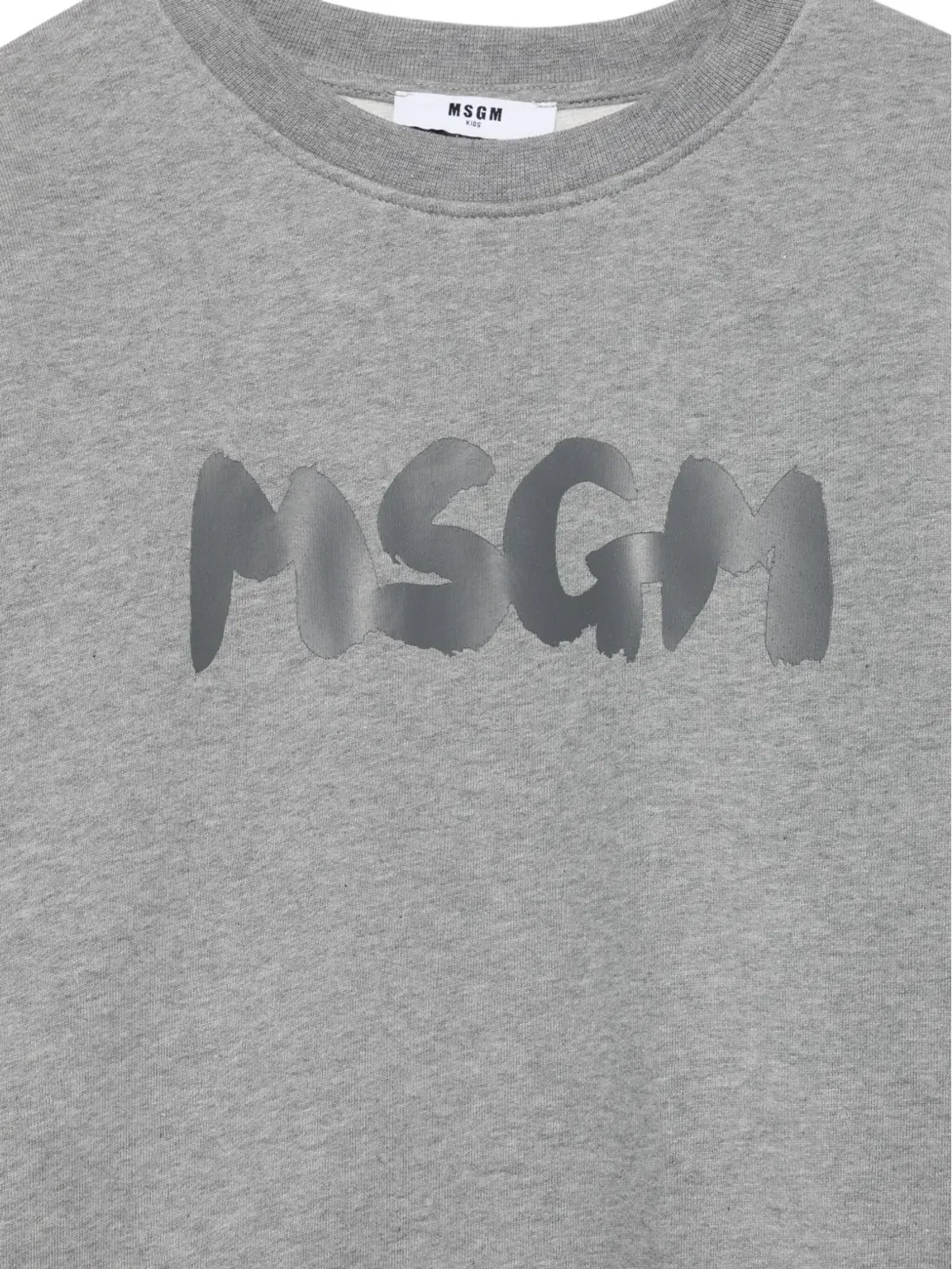 MSGM Kids logo-print fleece sweatshirt - Grey - 画像3