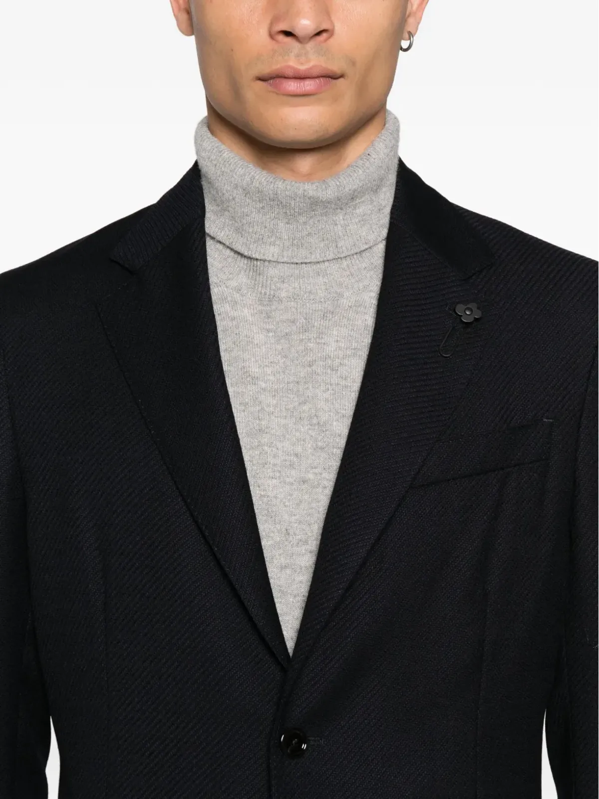 Lardini パッチポケット シングルブレスト ブレザー - 画像5