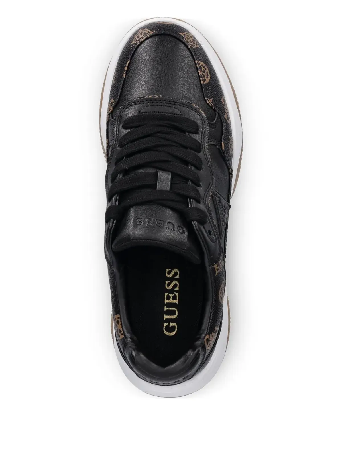 GUESS USA ロゴプリント チャンク ローカットスニーカー - 画像2