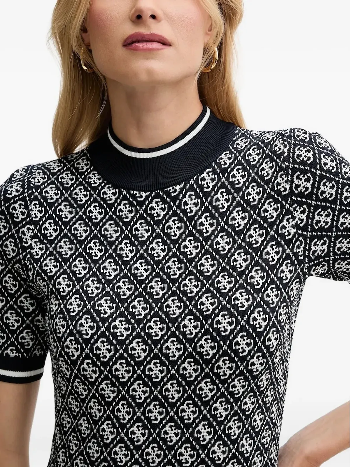 GUESS USA パターン柄ショートスリーブミニドレス - 画像3