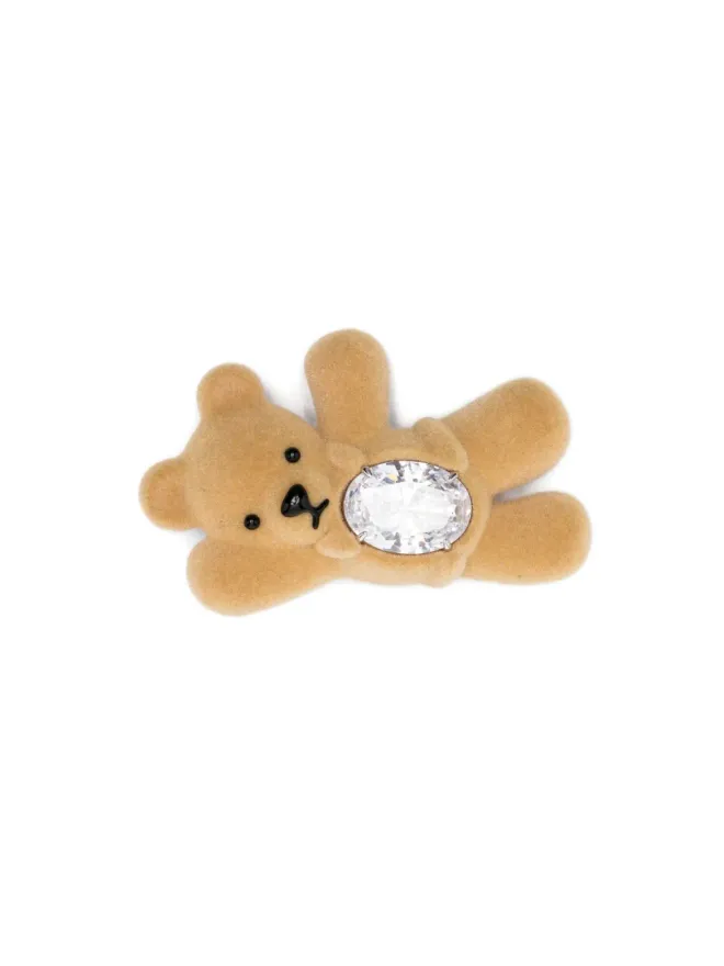 YVMIN YVMIN エンベリッシュド テディベア ヘアクリップの商品画像