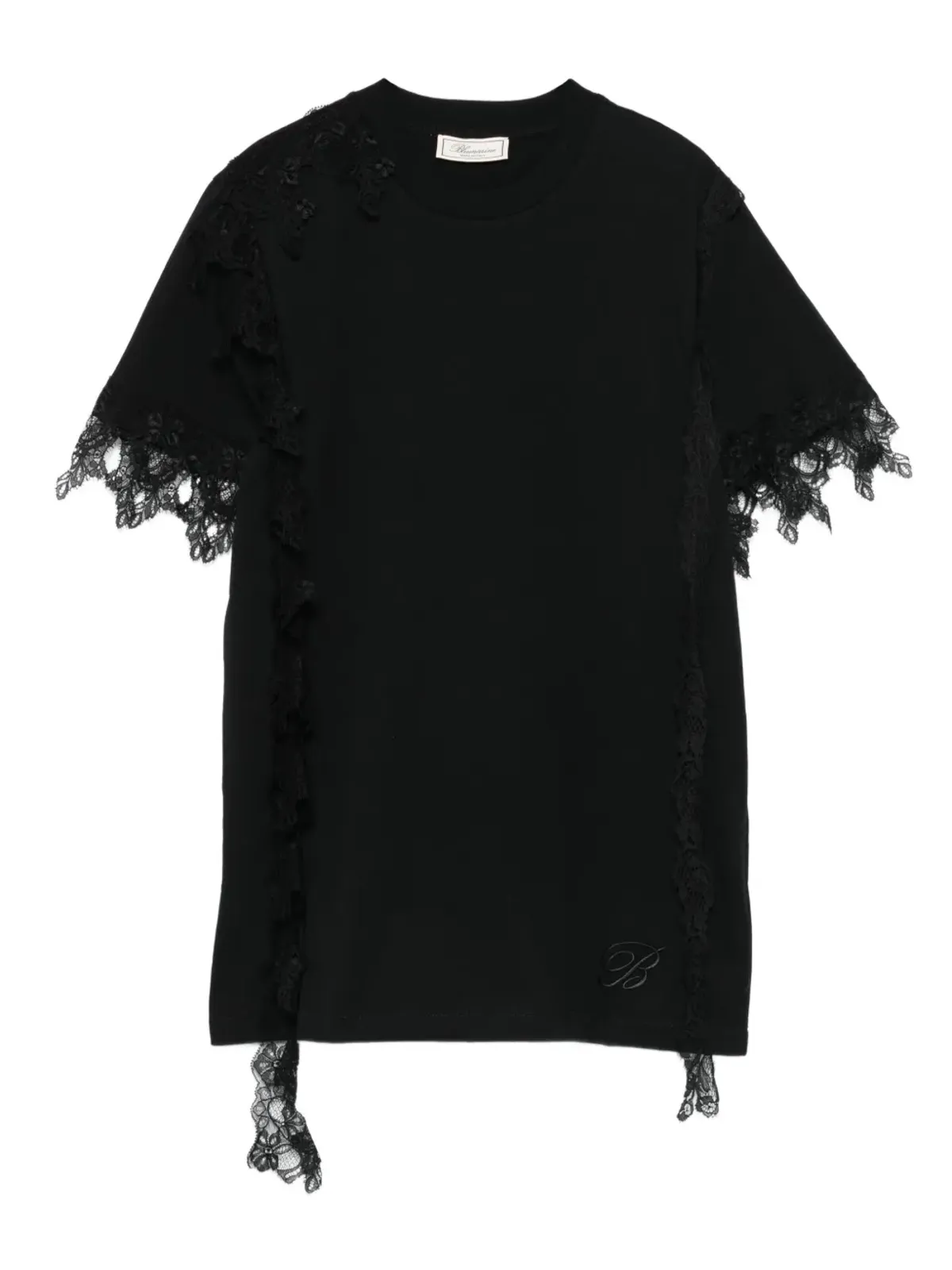 Blumarine レーストリム半袖トップ - 画像1