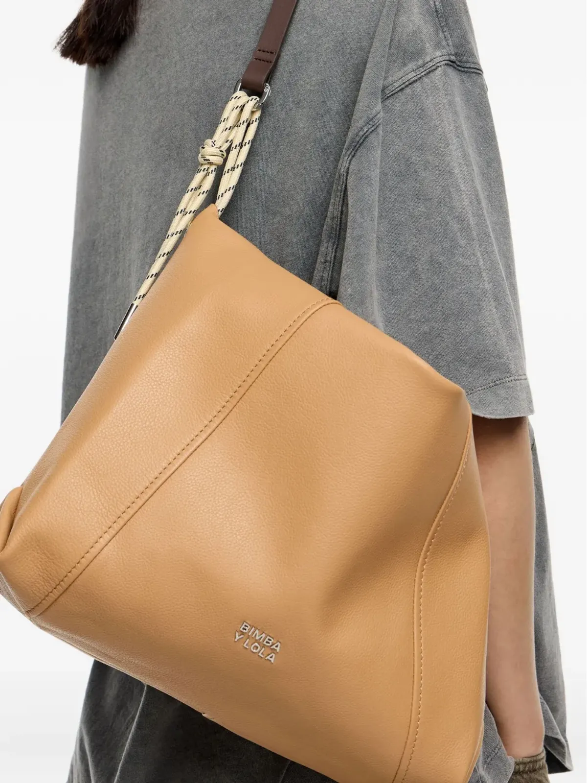 Bimba y Lola ペーパー革 トートバッグ - 画像5