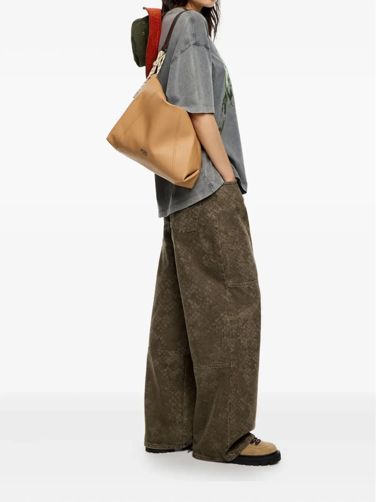 Bimba y Lola ペーパー革 トートバッグ - 画像2