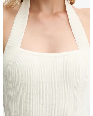 GUESS USA ハルター・ネック リブ ミディドレス - サムネイル5