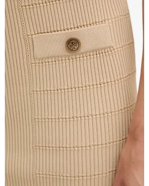 GUESS USA リブ編みボタンディテール ミディスカート - サムネイル4