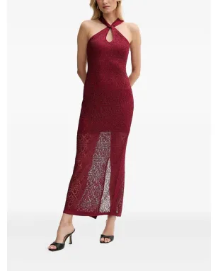 GUESS USA ホルターネックニットマキシドレス レッド - サムネイル2