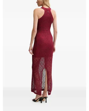 GUESS USA ホルターネックニットマキシドレス レッド - サムネイル3