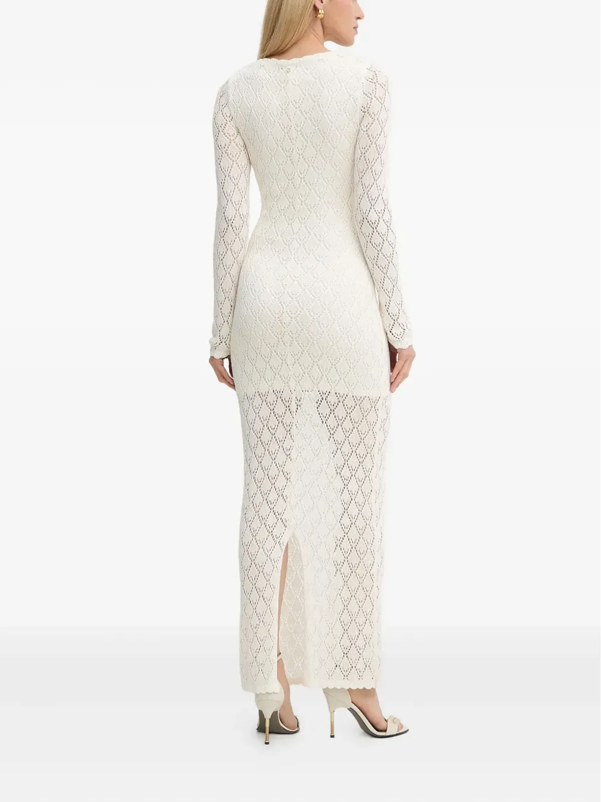 GUESS USA レースアップ crochet マキシドレス - 画像3