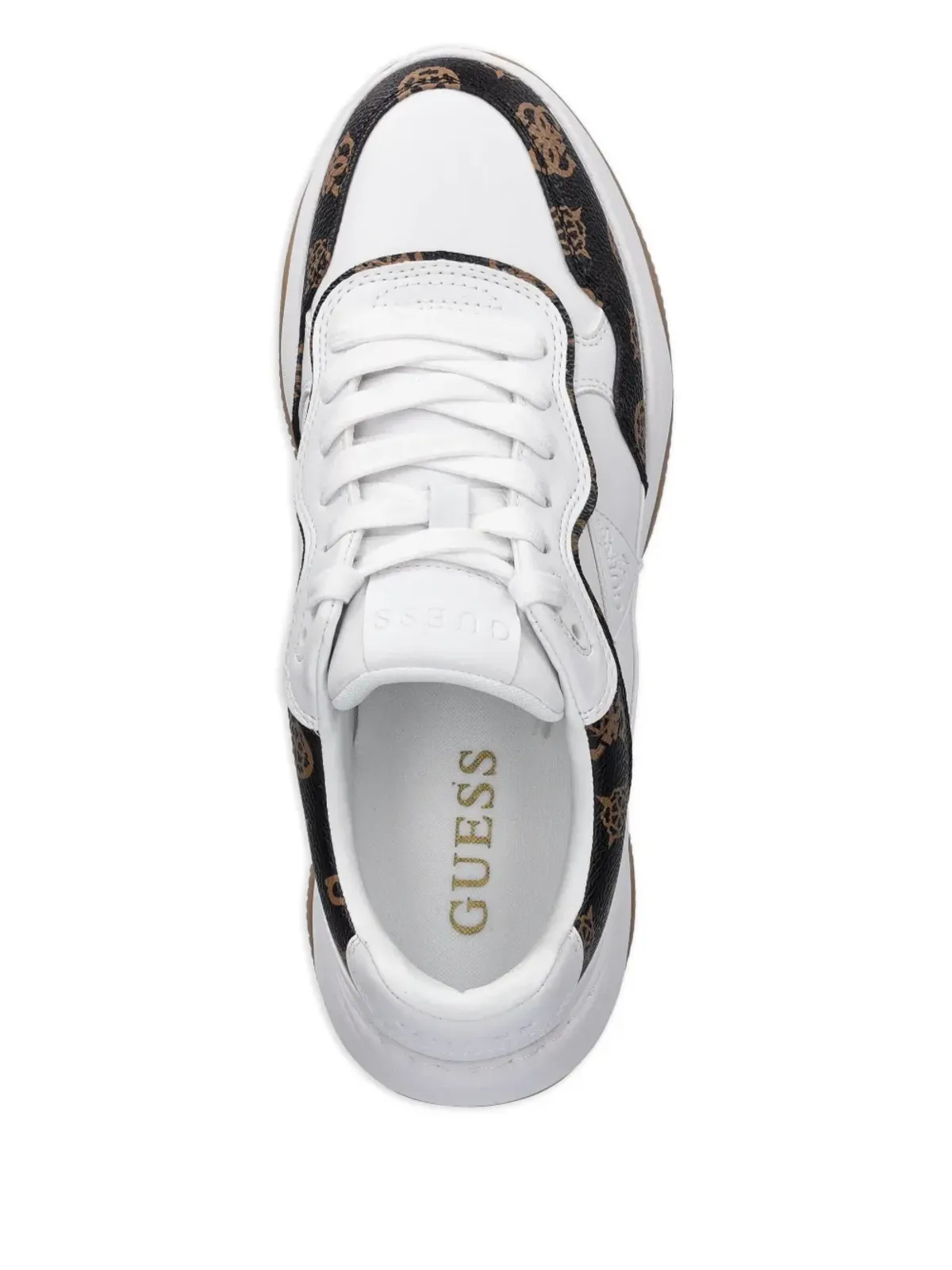 GUESS USA ハッピーロゴプリント チャンキースニーカー - 画像3
