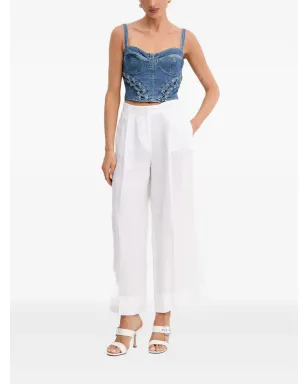 GUESS USA レースアップデニムトップ - サムネイル2