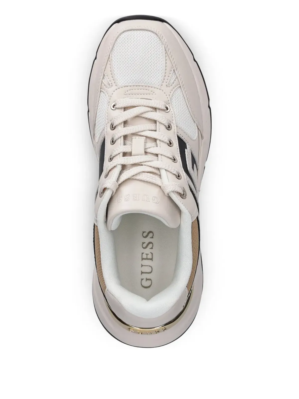 GUESS USA ロゴディテール プラットフォームスニーカー - 画像3
