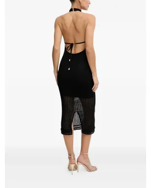 GUESS USA ホルターネック リブニット ミディドレス - サムネイル2