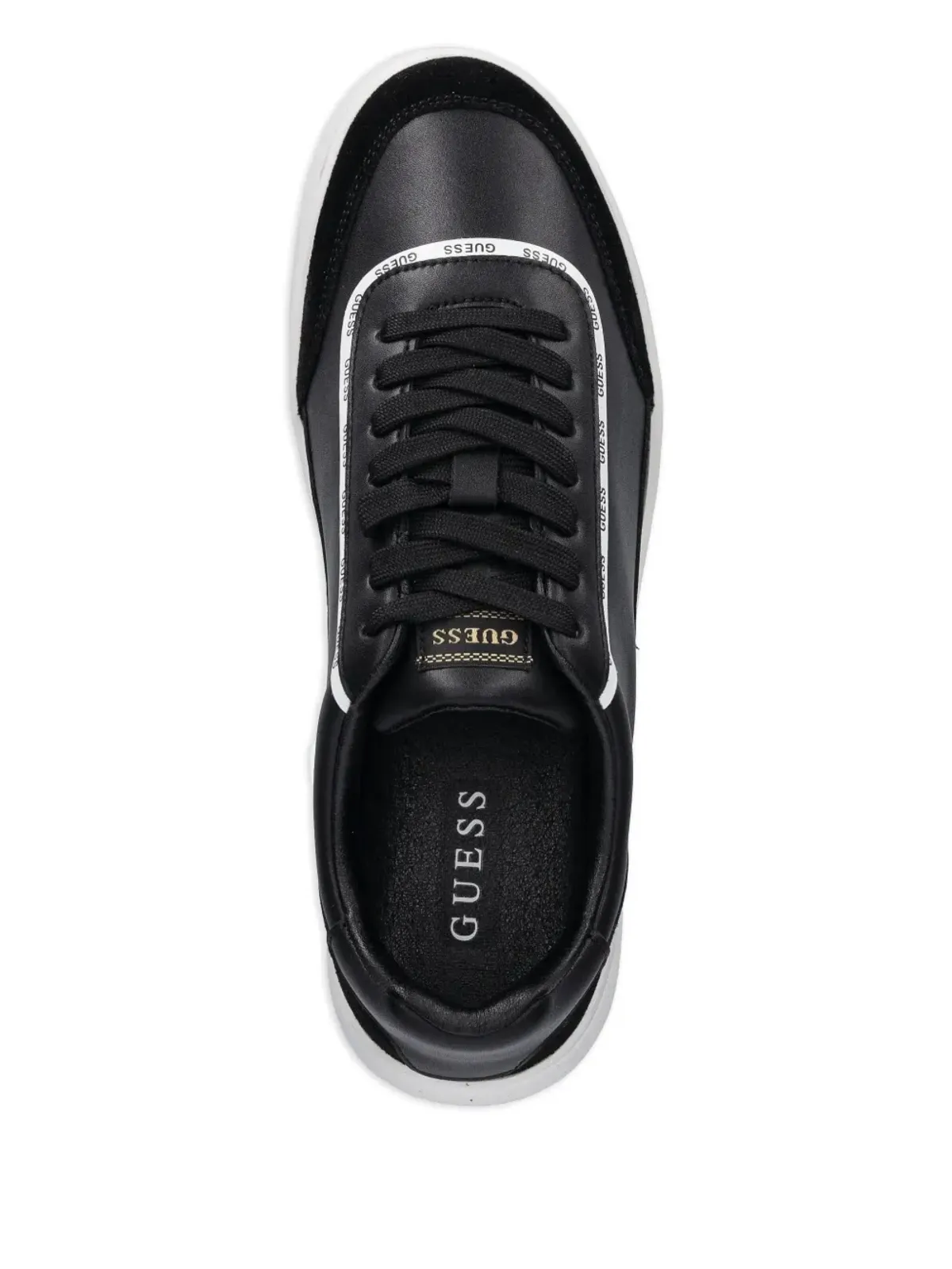 GUESS USA Winno ロゴディテール プラットフォームスニーカー ブラック - 画像3