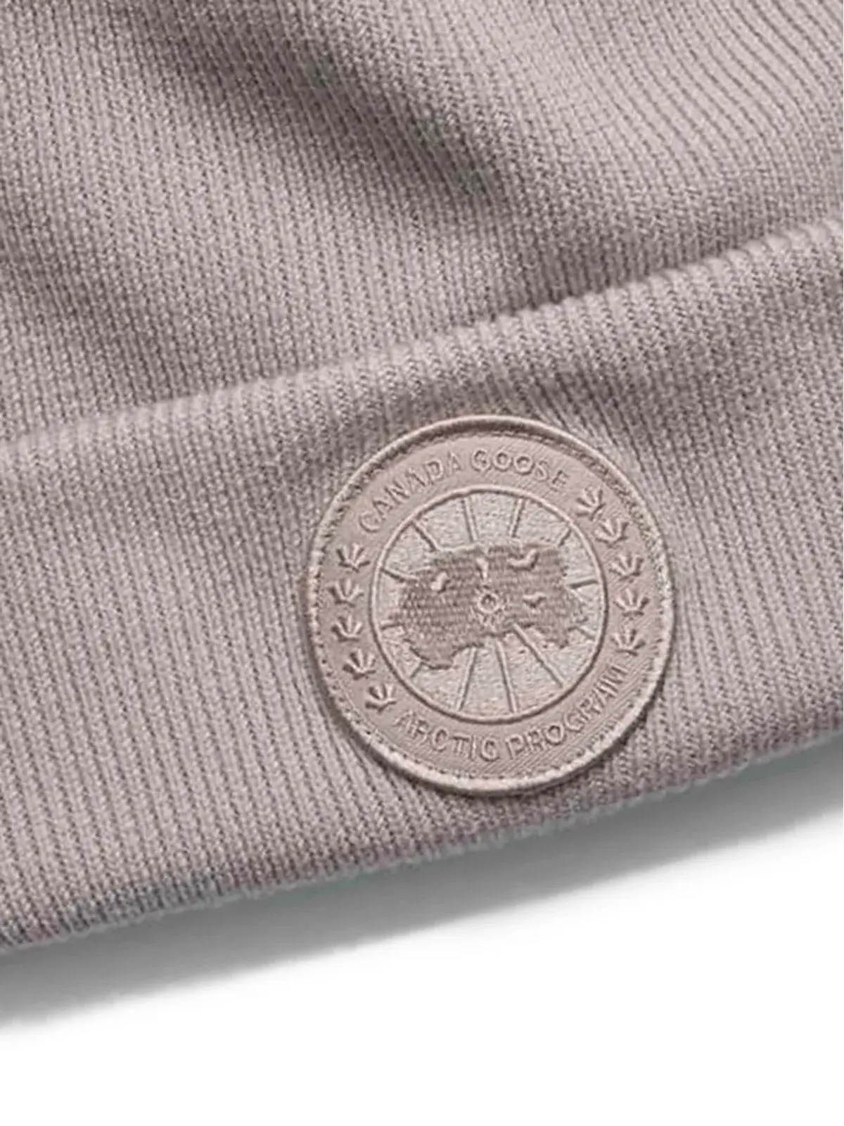 Canada Goose Kids ロゴパッチニット帽 - 画像5