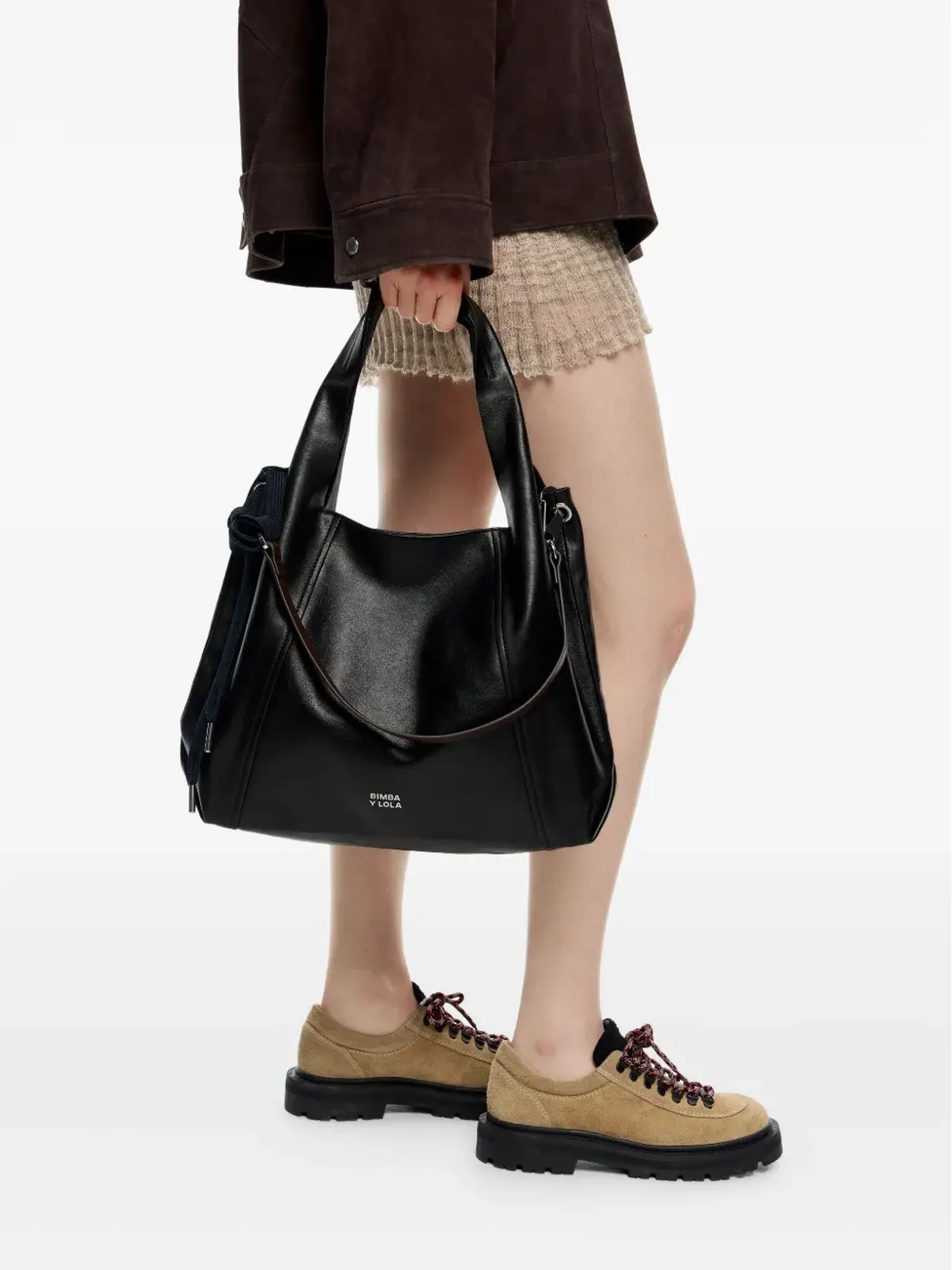 Bimba y Lola ペーパー・レザー トートバッグ - 画像2