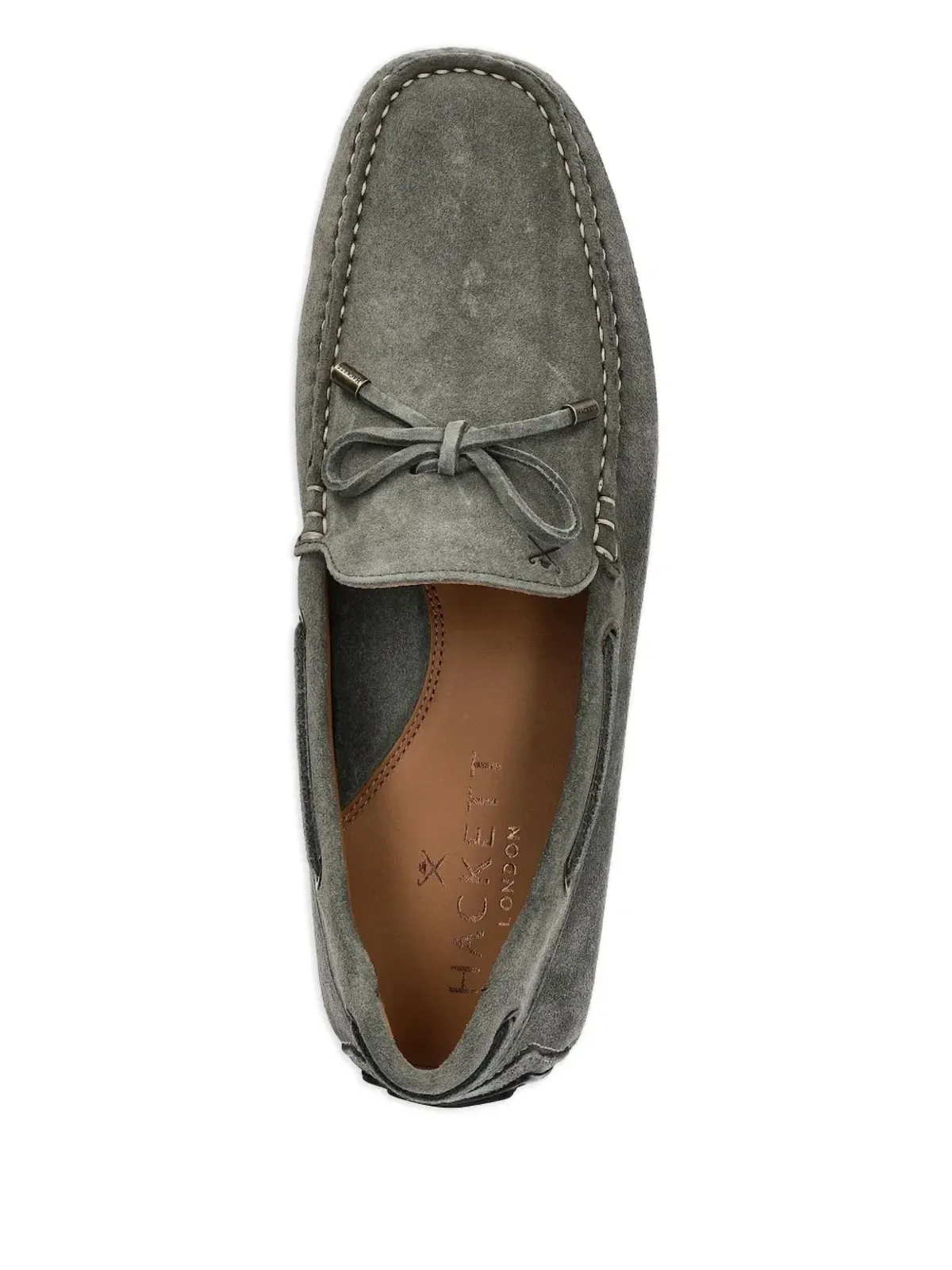 Hackett リボンディテールのスエードローファー - 画像2