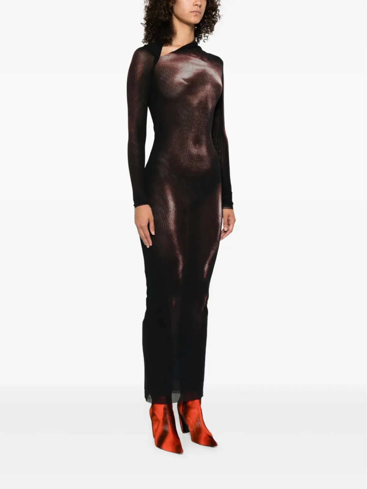 Jean Paul Gaultier ボディプリント ロングドレス - 画像3