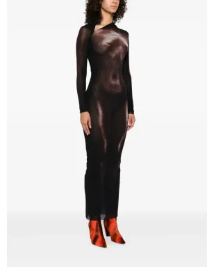 Jean Paul Gaultier ボディプリント ロングドレス - サムネイル3