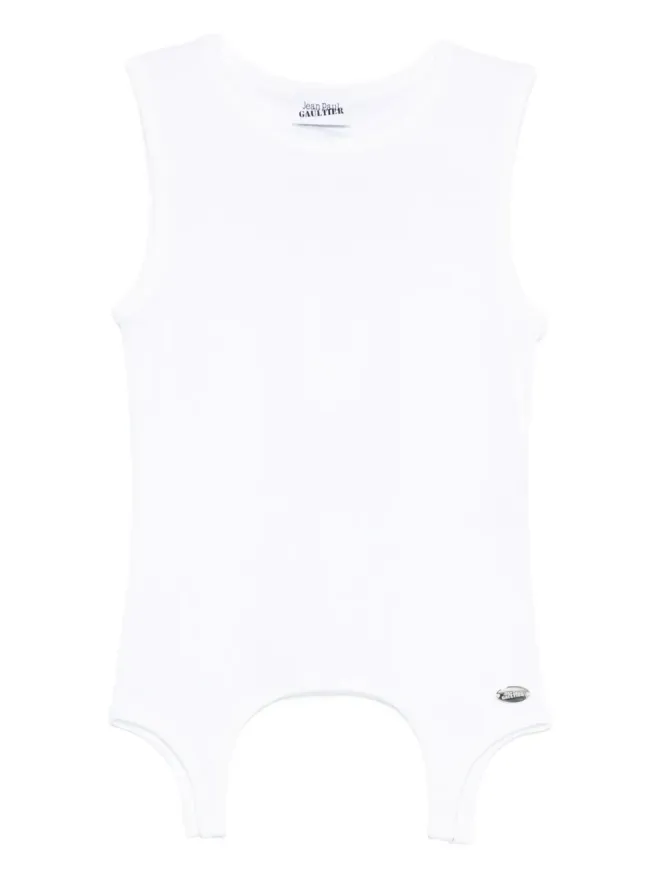 Jean Paul Gaultier Jean Paul Gaultier アップリケディテール コットントップ - Whiteの商品画像