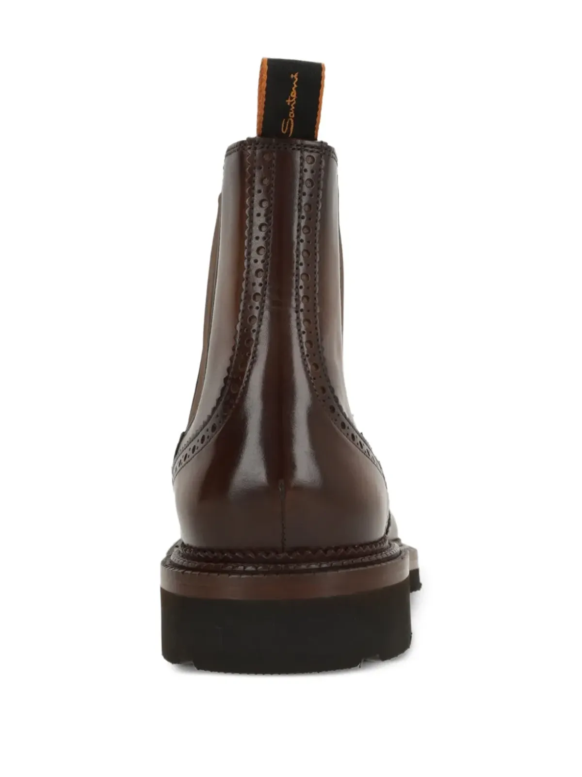 Santoni ブローグディテール チェルシー ブーツ - 画像3