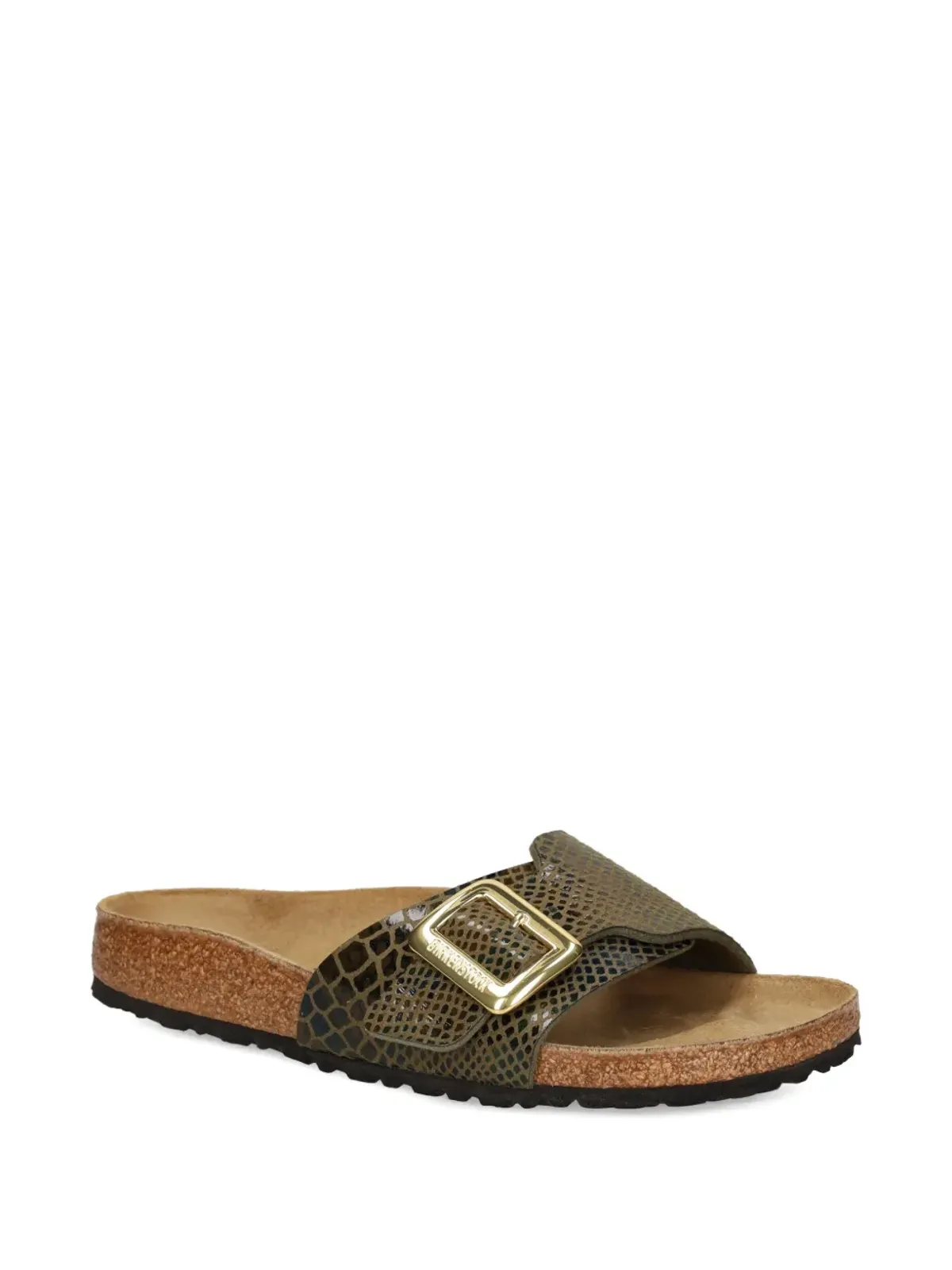 Birkenstock ヘビ柄バックルサンダル - グリーン - 画像2