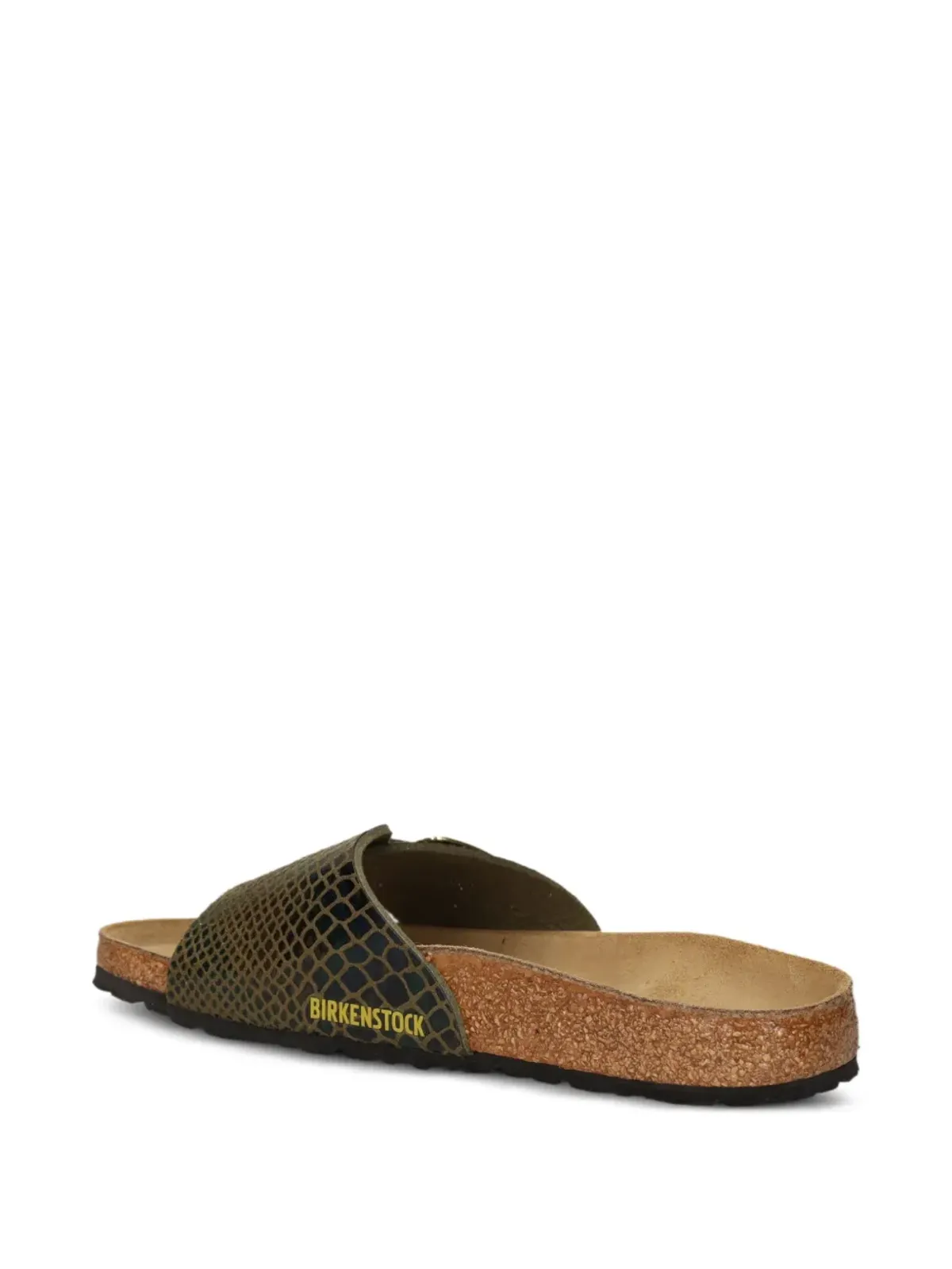 Birkenstock ヘビ柄バックルサンダル - グリーン - 画像3