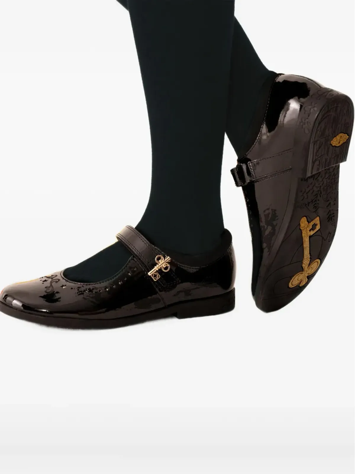 Clarks Kids レザー バレエシューズ - 画像4