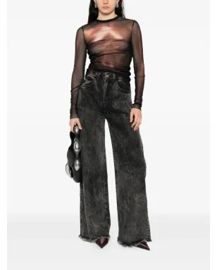 Jean Paul Gaultier メッシュ ボディプリント トップ - サムネイル2