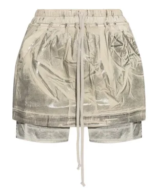 Rick Owens DRKSHDW メタリック効果のレイヤードスカート - サムネイル1