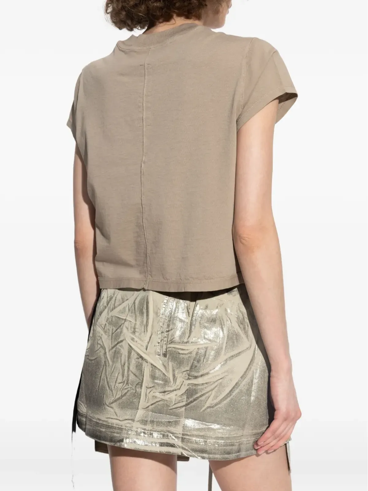 Rick Owens DRKSHDW 短袖パッチポケットTシャツ - ブラウン - 画像4