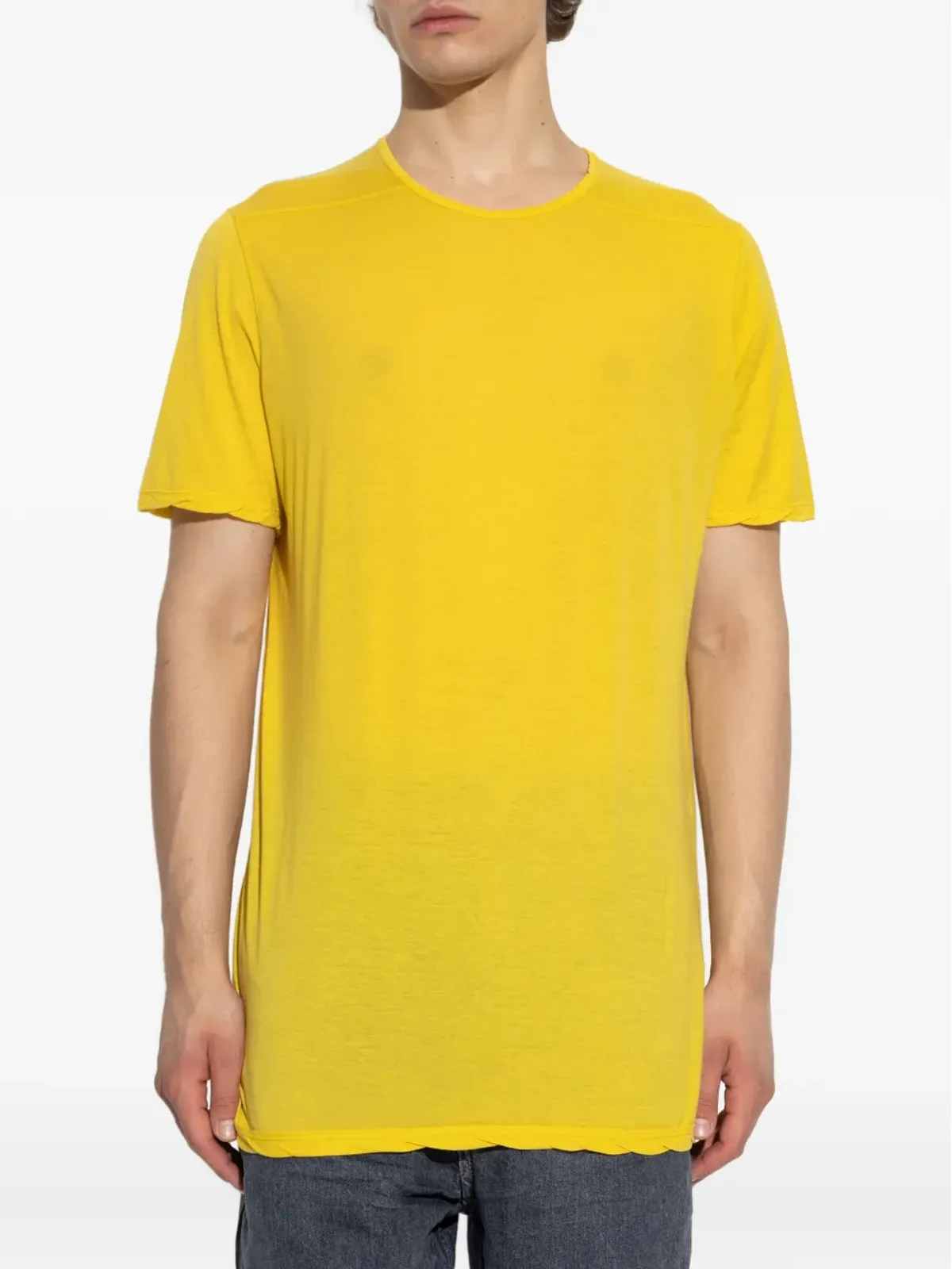 Rick Owens DRKSHDW 生の縁ショートスリーブTシャツ - 画像3