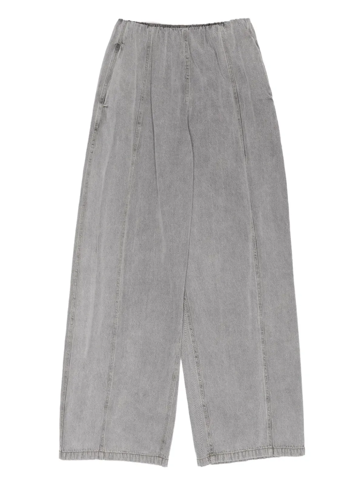 Bimba y Lola ウエストゴム入りワイドデニムジーンズ - 画像1
