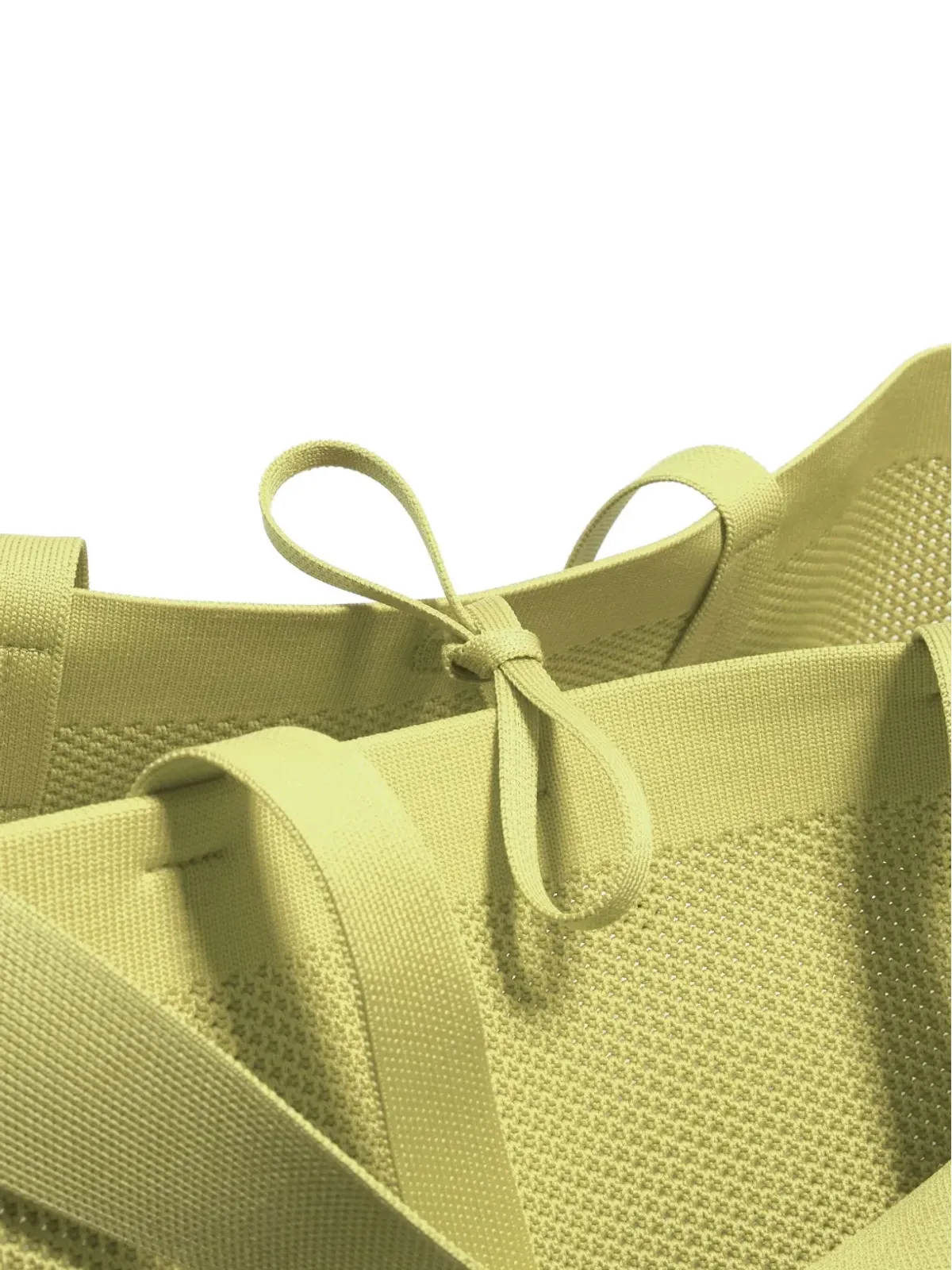 Bimba y Lola 大型チワワ ニットメッシュ トートバッグ - グリーン - 画像4