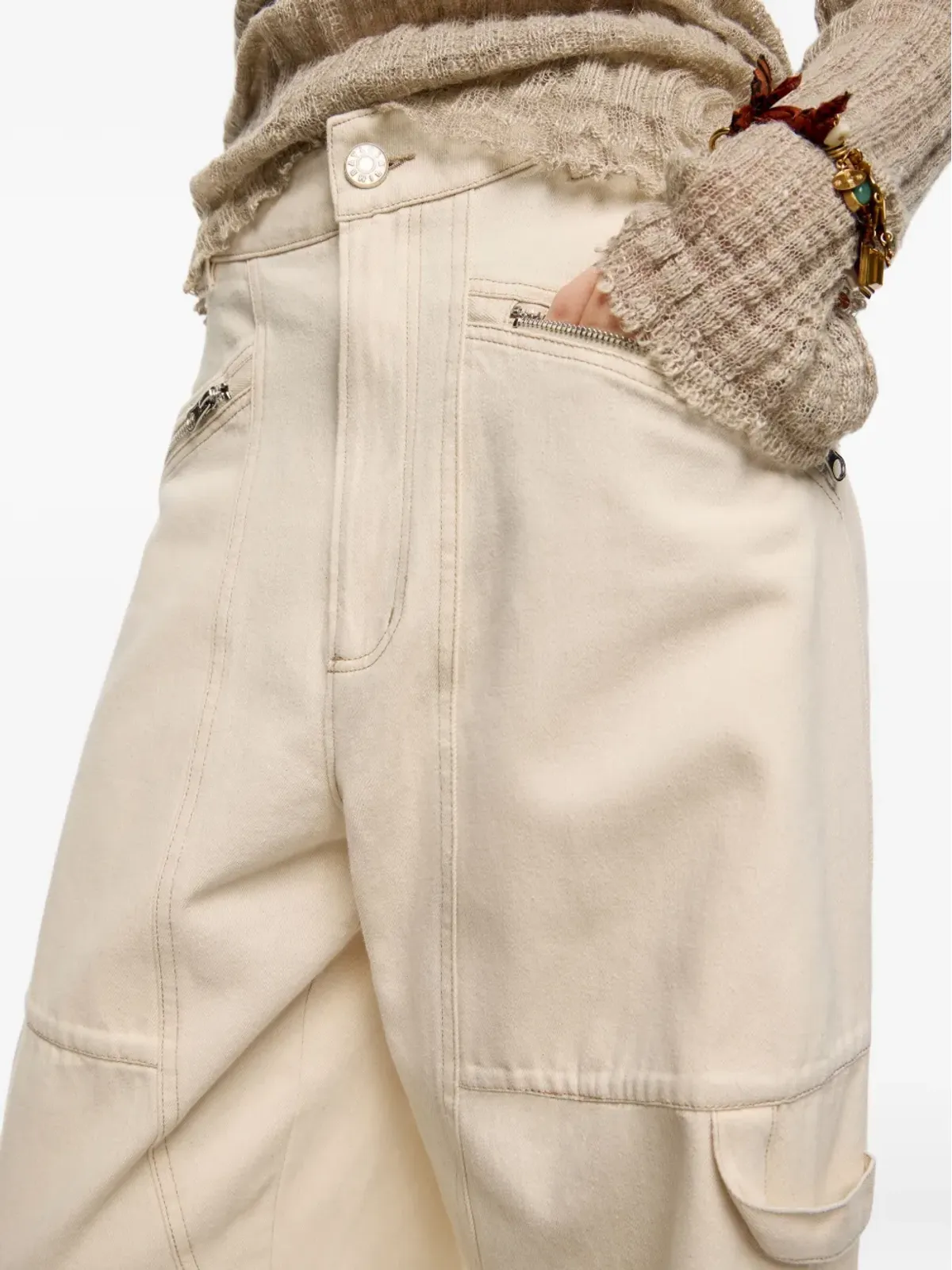 Bimba y Lola ジップポケット付きコットンパンツ - 画像5