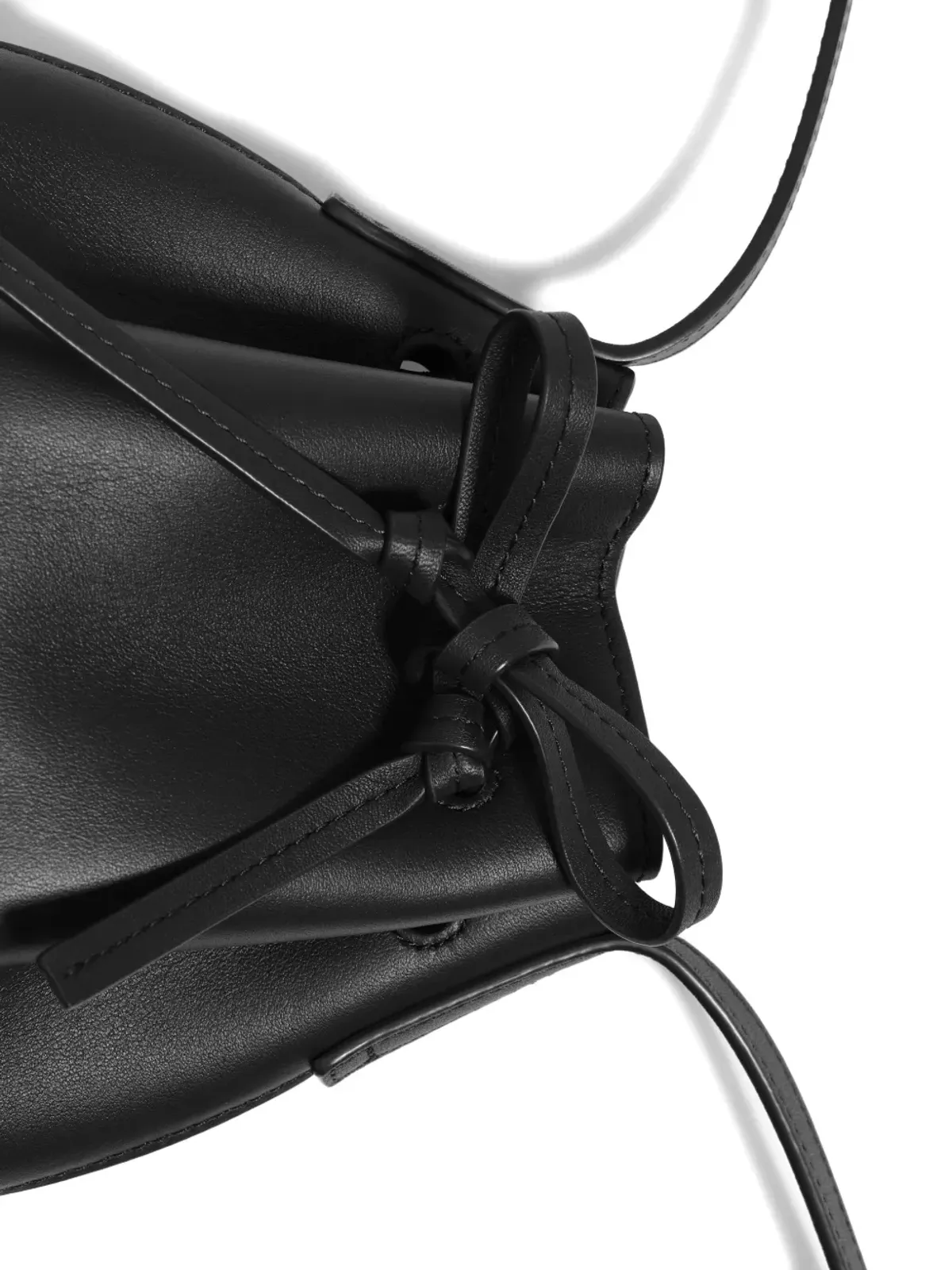 Bimba y Lola ドローストリング式レザーバケットバッグ - 画像3
