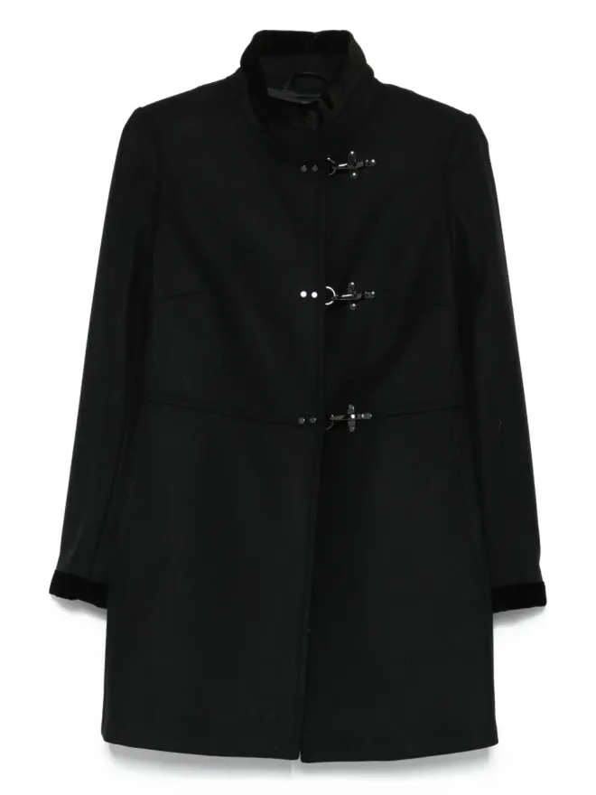 Fay Fay toggle-fastening single-breasted coat - Blackの商品画像