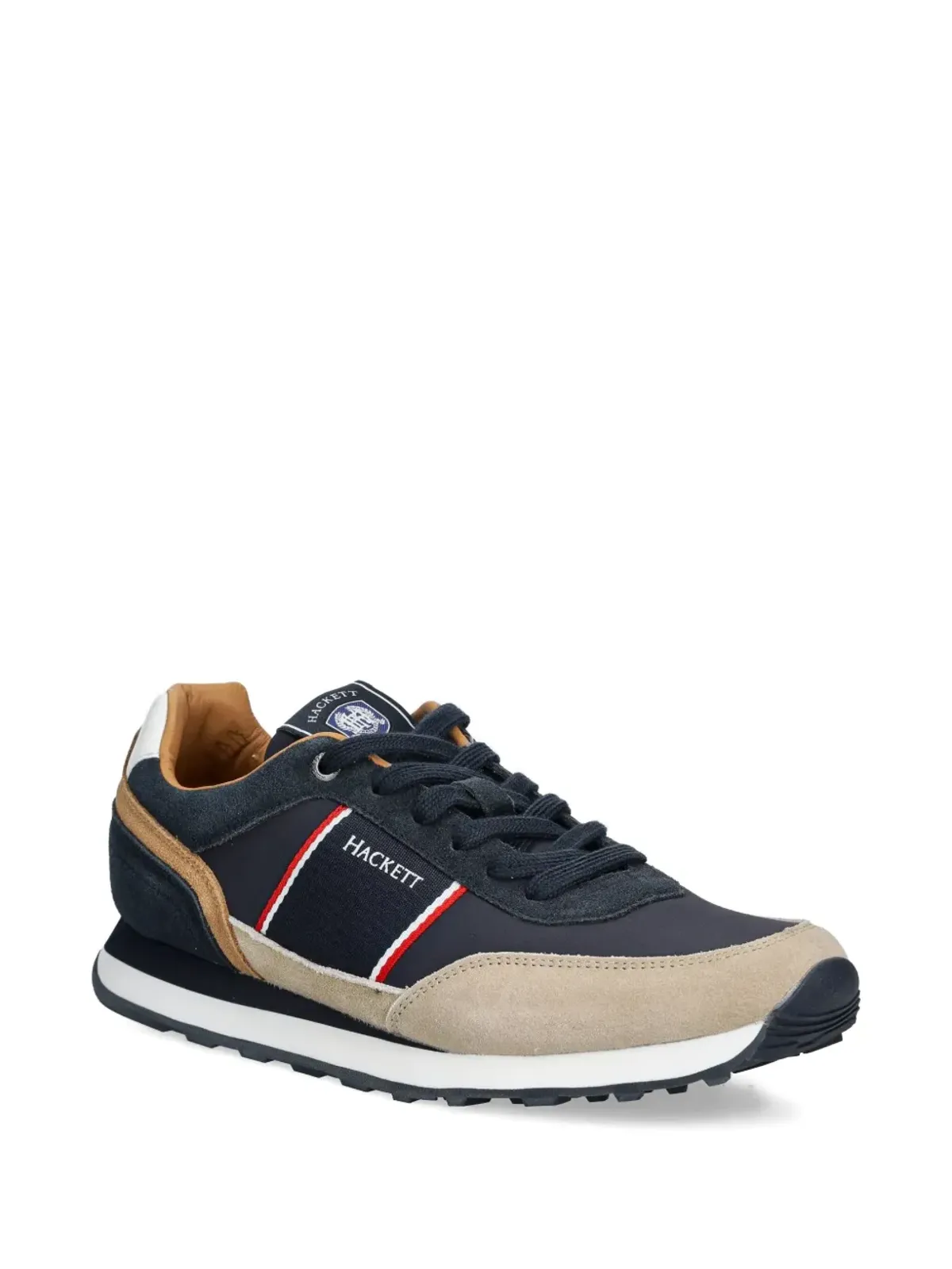 Hackett スエードパネル付きストライプスニーカー - 画像2