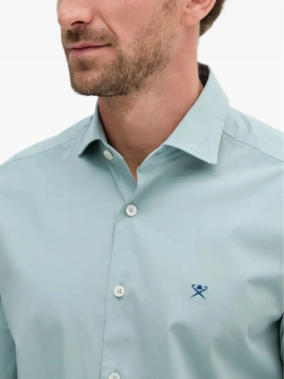 Hackett 刺繍ロゴ入り長袖シャツ - 画像3